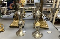 Duchin Weighted Sterling Candle Holders