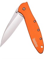 Kershaw Leek Orange EDC Pocketknife, 3" Sandvik