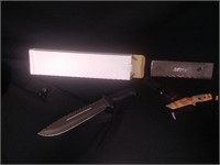 Large Survival Knife and MTech Fixed Blade Knife