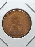 1958 Lincoln wheat Penny