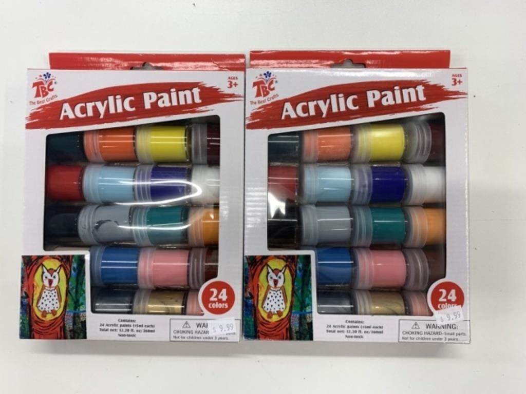 2 New Acrylic Paint Sets