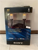 SONY HI SPEED HDMI AUDIO/VIDEO CABLE1080P