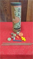 SENIOR TINKERTOY SET ORIGINAL CONTAINER WITH