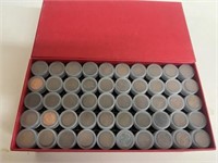 (50) ROLLS OF WHEAT PENNY COINS