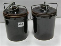 2 Crockery Jars