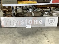 Vintage Firestone Tin Sign