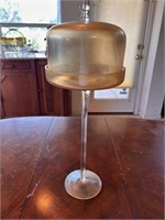 Tall Glass Candle Hodler w/ Lid