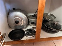 (2) Cabinets of Asst. Pots & Pans