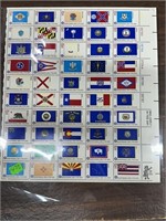 FULL SHEET FLAGS OF THE US STAMP LOT