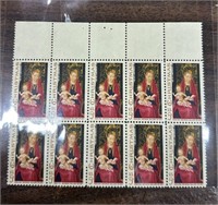 QTY 10 5C CHRISTMAS STAMPS