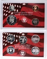 1999 U.S. SILVER PROOF SET BOX/COA