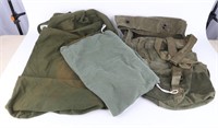 Vintage Military Duffle Bags & Laundry Bag