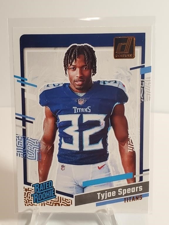 2023 Donruss Rated Rookie Portrait Tyjae Spears RC