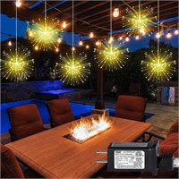 6 Pack 360 LED Outdoor Garden Firework Lights  8 L