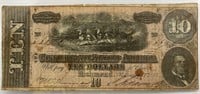 Feb 17 1864 Confederate States $10 Note