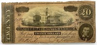 Feb 17, 1864 Confederate States $20 Note