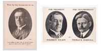 WILSON AND MARSHAL CAMPAIGN POSTERS