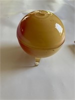 Vintage Glass Apple perfume bottle holder