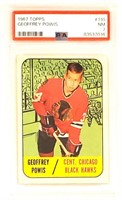 1967 Topps Hockey #110 Geoffrey Powis PSA 7 NM