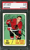 1967 Topps Hockey #109 Bill Orban PSA 9 Mint