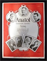 Vintage original Anatol Song music sheet