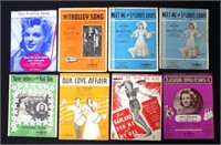 Eight Various music sheets re Judy Garland