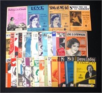 Thirty Two various Gracie Fields Music Sheets