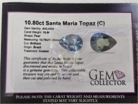 10.80ct Santa Maria Topaz (C)