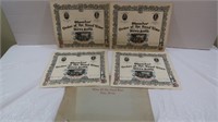 "Order of the Good Time" Certificates-Nova Scotia