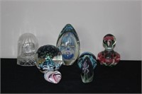 Art Glass Paperweight Lot