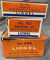 3 Lionel Plasticville Kits
