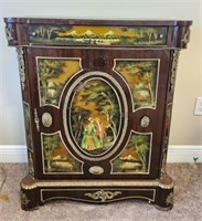 Hand Painted Antique Cabinet See Description