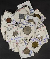 (36) MIXED FOREIGN COINS