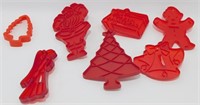 Vintage Plastic Christmas Cookie Cutters