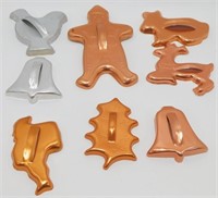 Vintage Copper and Aluminum Cookie Cutters