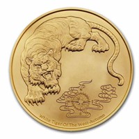 2023 Samoa 1 Oz Gold Four Guardians White Tiger Bu