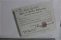 1882 Court of Session Publication w/ Stamp