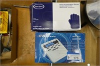 Weather radio and gloves