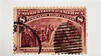 1893 Columbian Exposition US Postage Stamp. 8c.