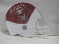 23"x 23" New Mexico Lobos Metal Helmet Art