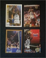 4 Shaquille O'neal 92-93 rookie cards