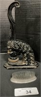 1904 Lion Seal Press, Spiked Metal Flower Frog.