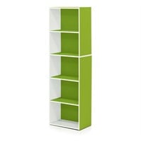 N1155  Furinno Luder 5-Tier Shelf, Green
