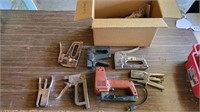 Box of staplers and staples