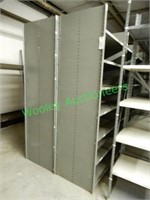 Group of Metal Storage Shelves Assembled and disas