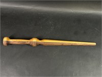 Hand Carved Two Toned Wood Toy Wand