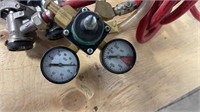 Guages with valves and hose