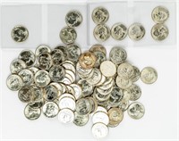 Coin 90 Mixed Dates Silver Quarters-BU