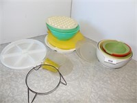 Assorted Plastic Bowls and tray