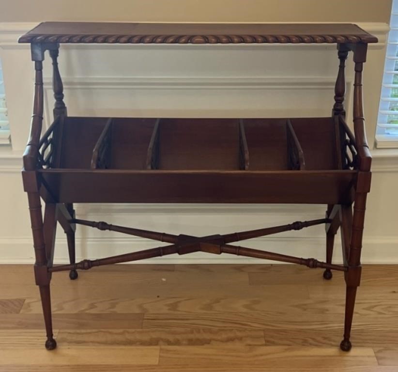 Wooden Book Rack Table